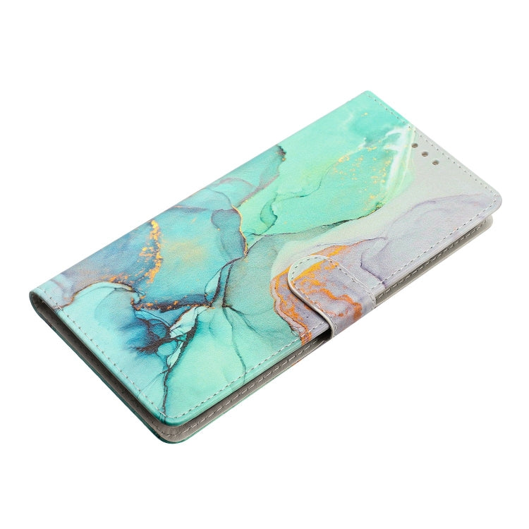 Green Marble Leather Phone Case for Huawei Mate 60, showcasing its stylish design and functional features.